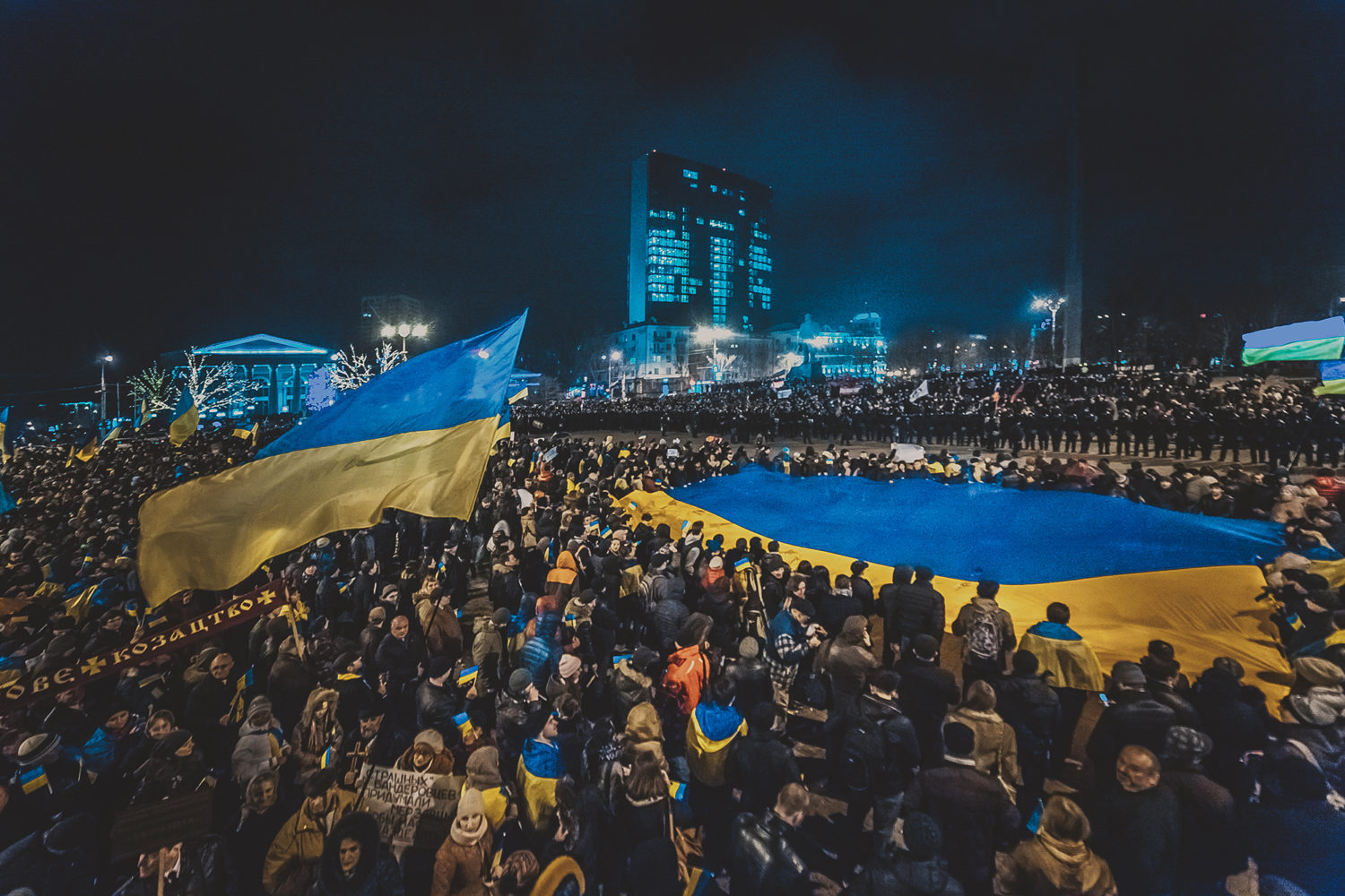 Мітинг на підтримку територіальної цілісності України в Донецьку